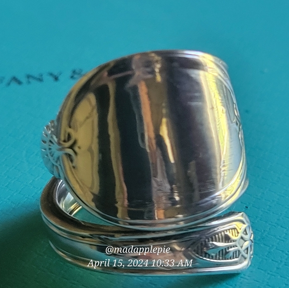 1867 Tiffany & Company/ John Polhamus Spoon Ring in Sterling Silver Luxury #50 - Picture 11 of 17